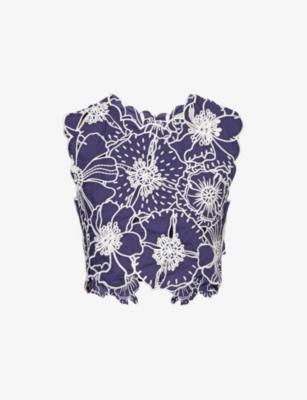 Richelieu Cotton Crop Top by FARM RIO