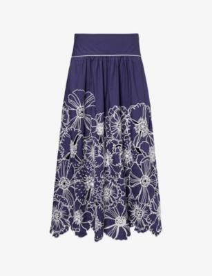 Richelieu Cotton Maxi Skirt by FARM RIO