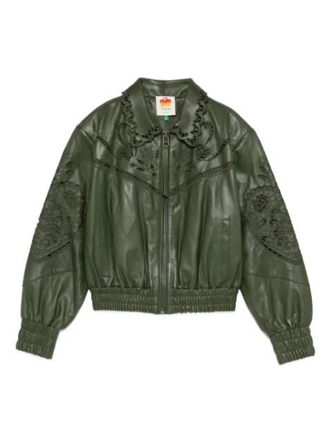 Richelieu Heart embroidered jacket by FARM RIO