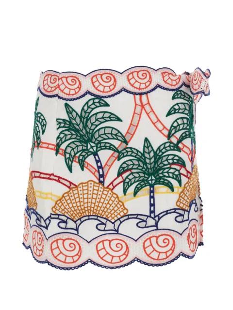 Richelieu cotton mini skirt by FARM RIO