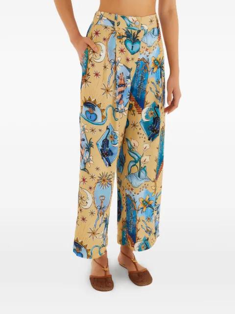 Sand Mystical trousers by FARM RIO