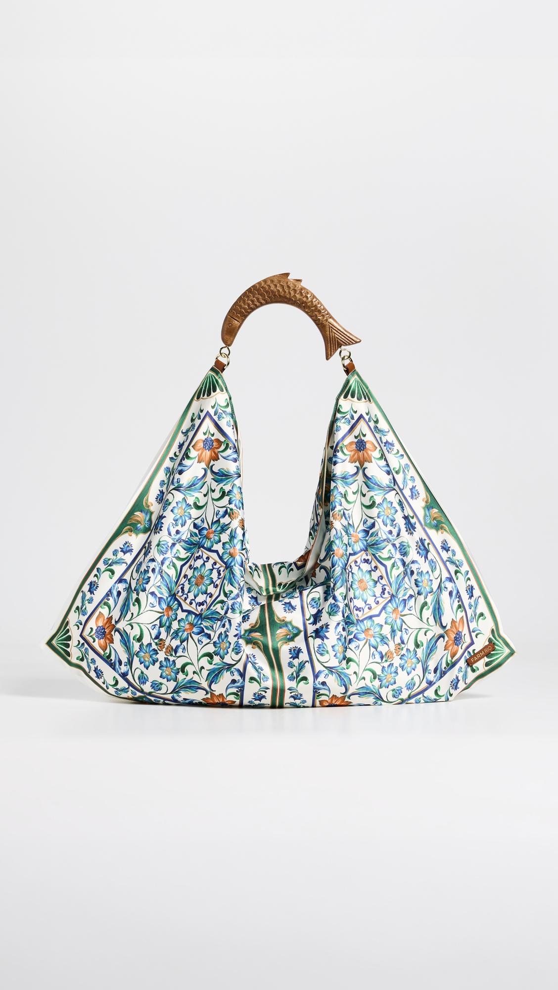 Satin Scarf Medium Bag by FARM RIO