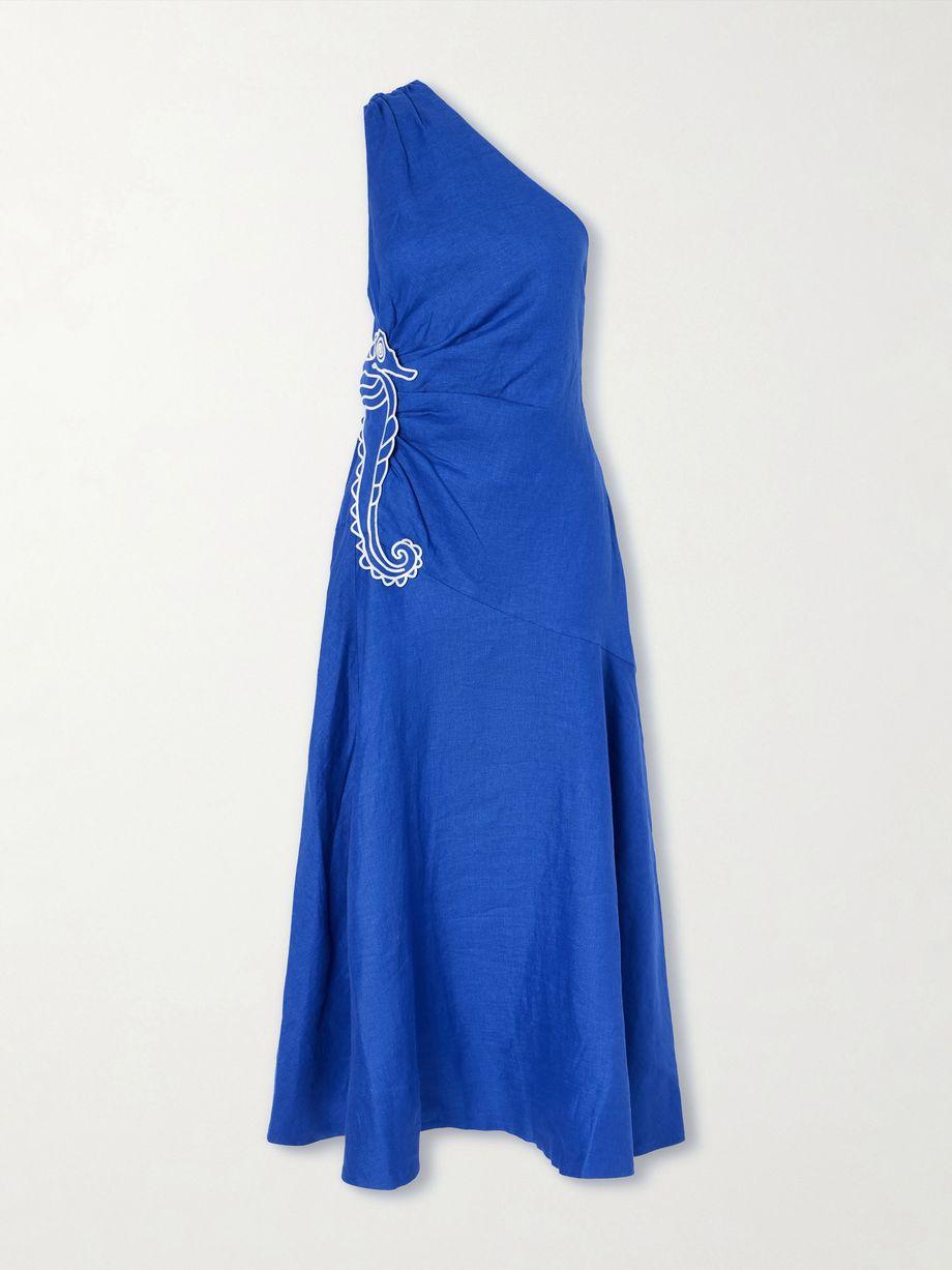 Seahorse embroidered linen maxi dress by FARM RIO