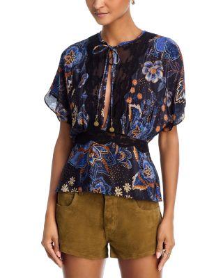 Snakes Bouquet Blouse by FARM RIO