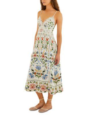 Stitched Garden Midi Dress by FARM RIO
