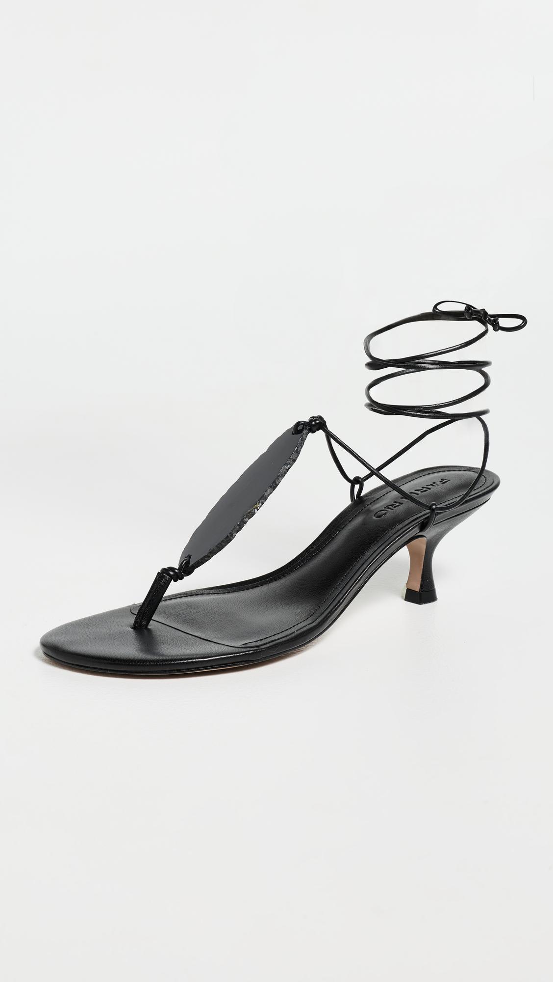 Stone Kitten Heel Sandals by FARM RIO