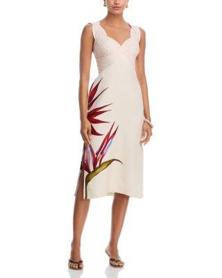 Strelitzia Linen Midi Dress by FARM RIO