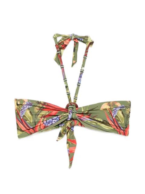 Strelitzia floral-print bikini top by FARM RIO