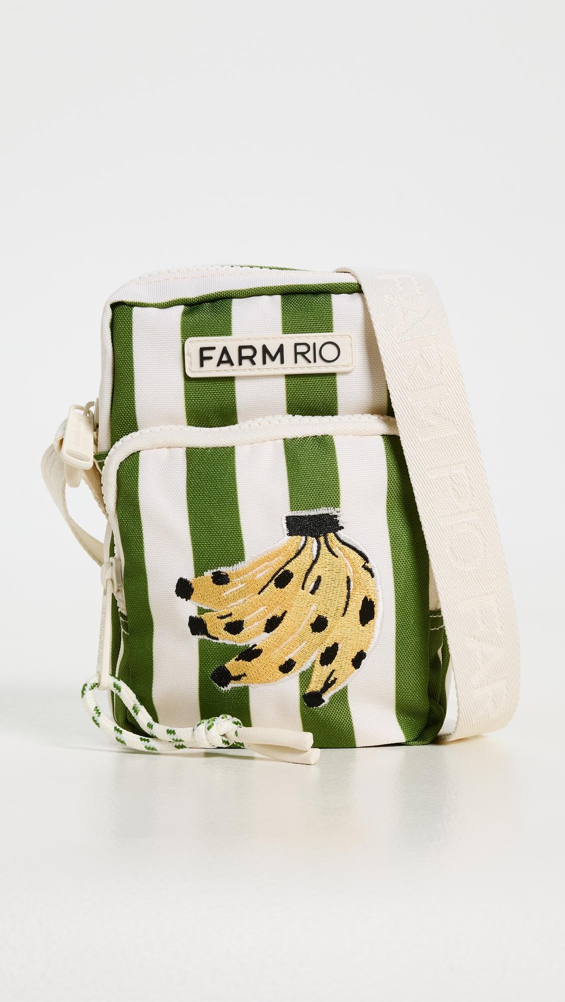 Stripe Banana Crossbody Pouch by FARM RIO