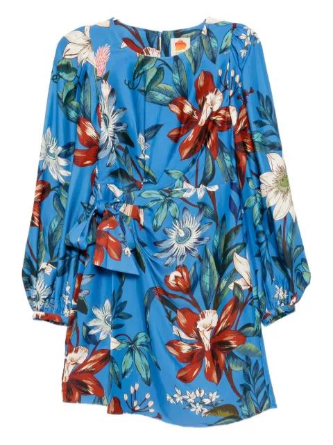 Surreal flowers wrap dress by FARM RIO