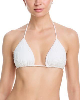 Triangle Bikini Top with Neck Tie by FARM RIO