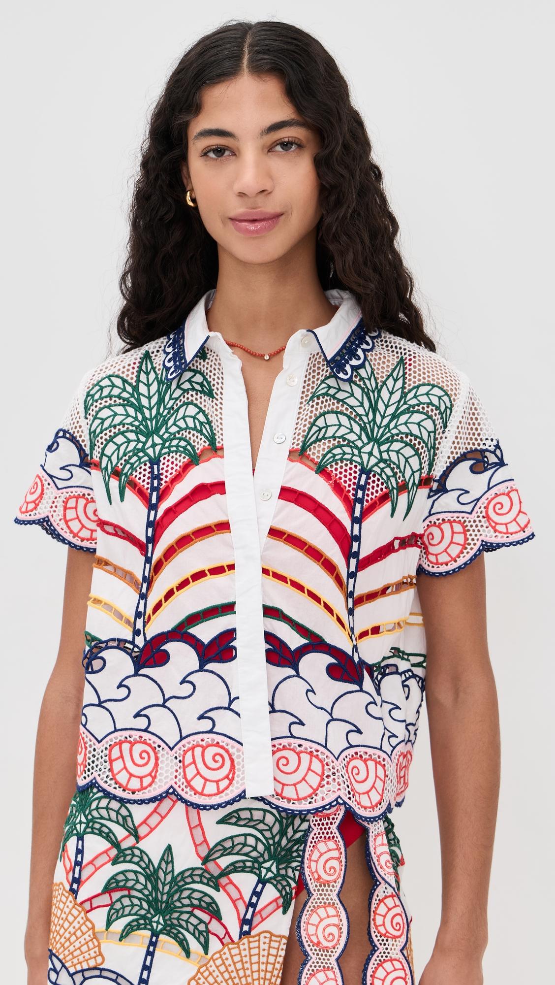 Tropical Graphic Richilieu Shirt by FARM RIO