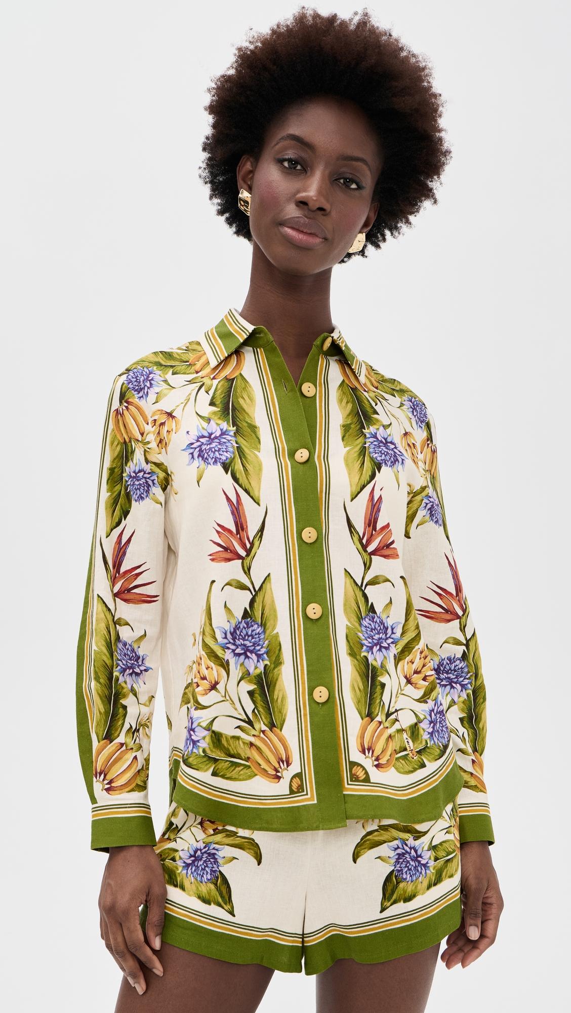 Tropical Linen Top by FARM RIO