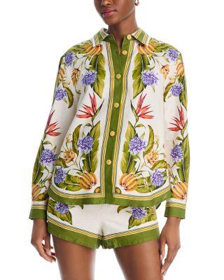Tropical Scarf Sand Shirt by FARM RIO