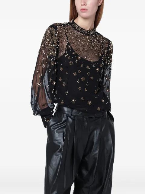 beaded blouse by FARM RIO