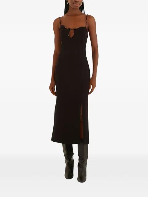 beaded-embellishment midi dress by FARM RIO