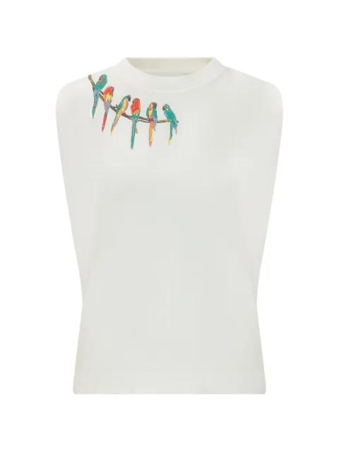 birds tank top by FARM RIO