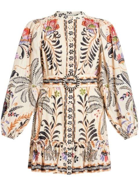botanical-print mini dress by FARM RIO