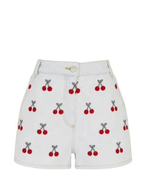 cherry-print shorts by FARM RIO