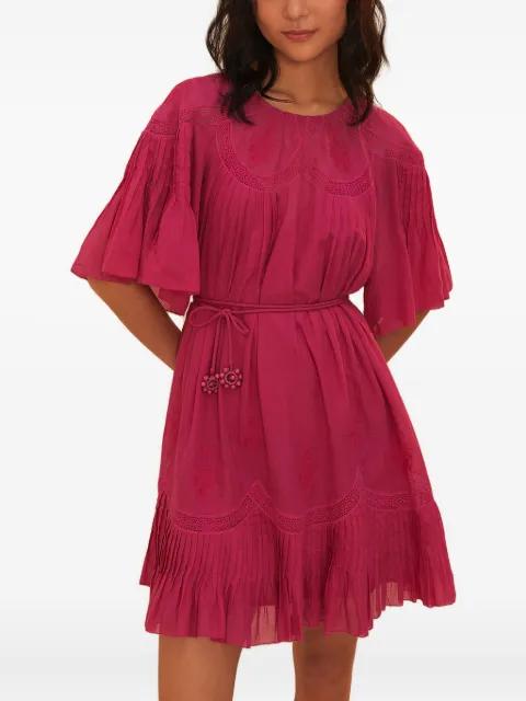 cotton pleated midi dress by FARM RIO