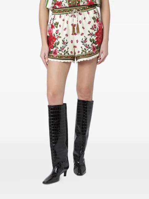 floral drawstring shorts by FARM RIO