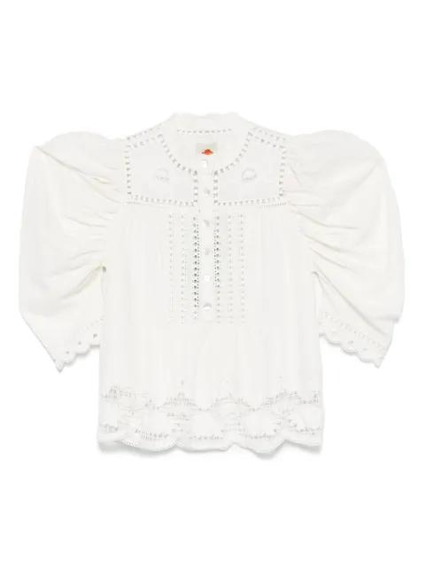 floral-embroidered blouse by FARM RIO