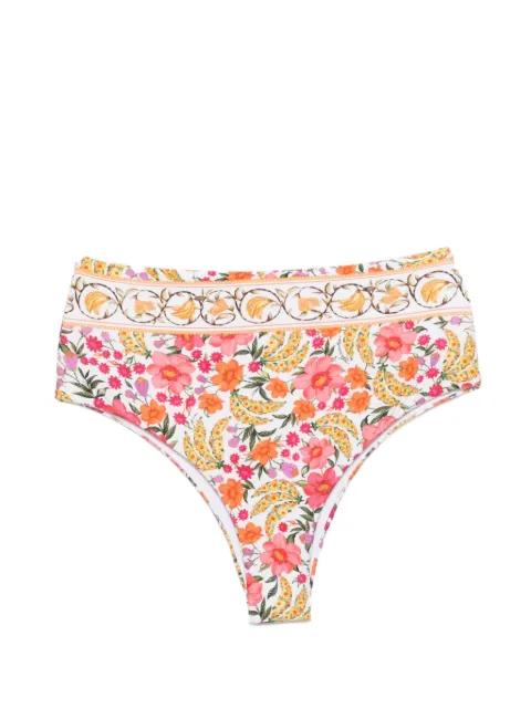 floral high-waist bikini bottom by FARM RIO