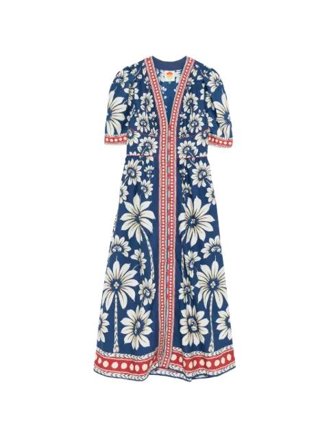 floral-print V-neck maxi dress by FARM RIO
