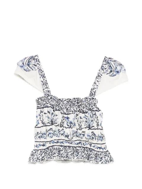 floral-print gathered blouse by FARM RIO