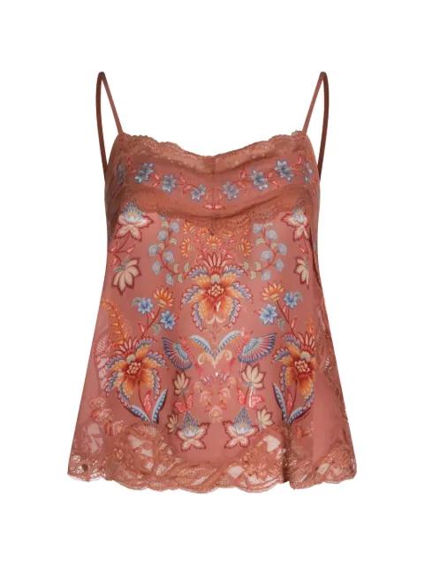 floral print lace tank top by FARM RIO
