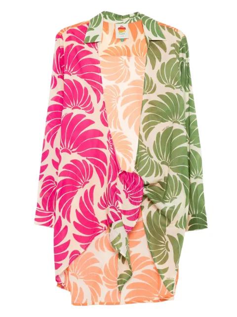 floral tie front dress by FARM RIO