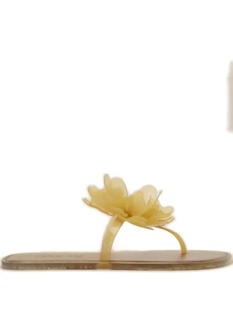 flower-appliqué thong flip flops by FARM RIO