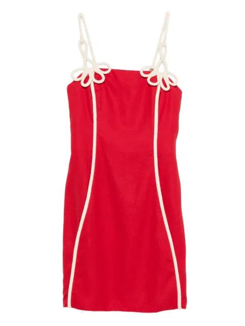flower strap piped mini dress by FARM RIO