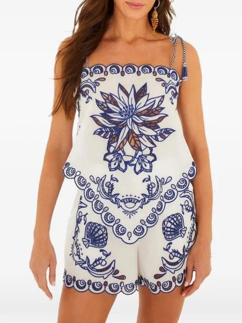 garden tiles richelieu blouse by FARM RIO