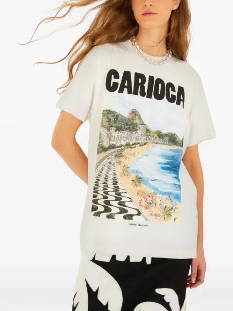 graphic-print T-shirt by FARM RIO
