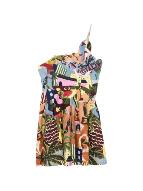 graphic-print bow-detail dress by FARM RIO
