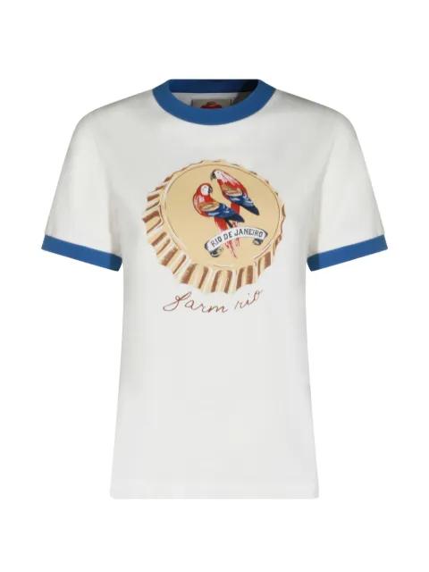 graphic-print ringer T-shirt by FARM RIO