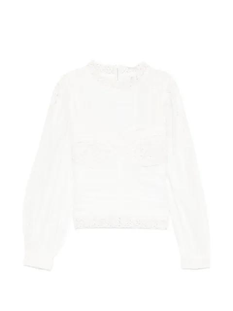 lace long-sleeve blouse by FARM RIO