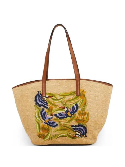 large raffia tote bag by FARM RIO