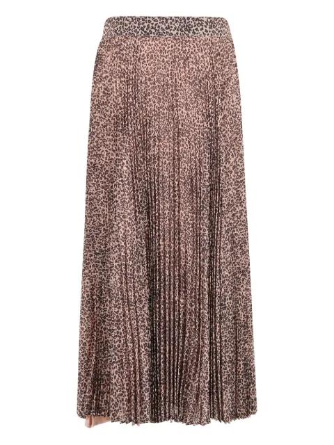 leopard pleated skirt by FARM RIO