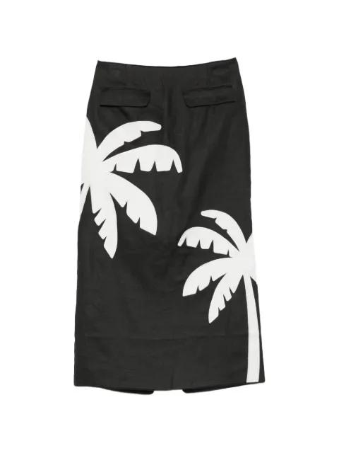 palm-tree-print maxi skirt by FARM RIO