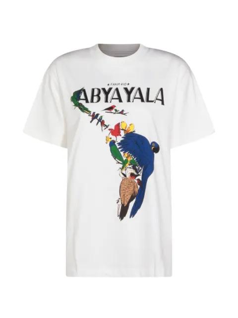 parrot-print T-shirt by FARM RIO