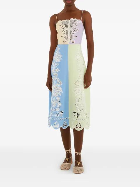 patchwork broderie anglaise midi dress by FARM RIO