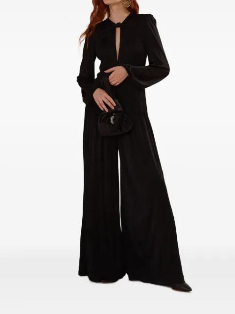 pleated keyhole jumpsuit by FARM RIO
