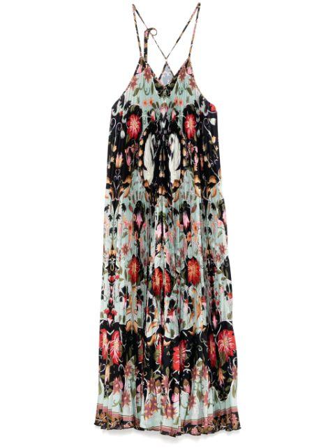 pleated sleeveless dress by FARM RIO