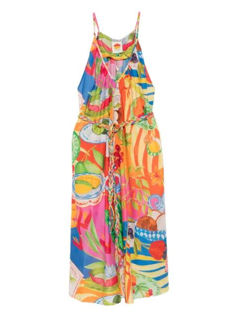 printed midi dress by FARM RIO