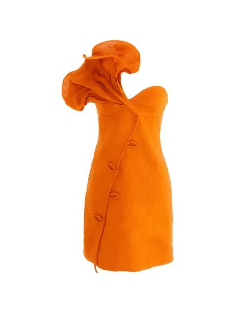 ruffle one-shoulder mini dress by FARM RIO