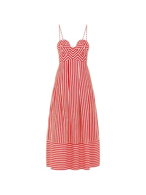 striped midi dress by FARM RIO