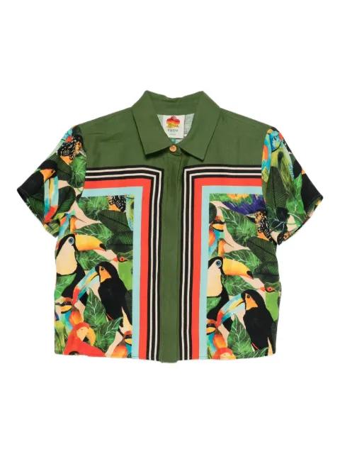 toucan-print short-sleeve shirt by FARM RIO