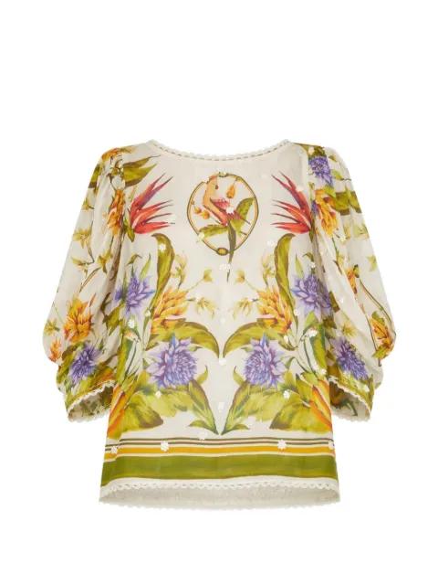 tropical-print blouse by FARM RIO